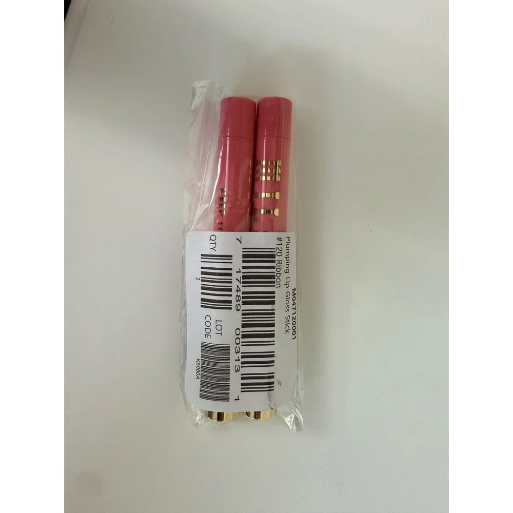 Milani Keep It Full Glossy Plumping Balm Womens 2pk #120 Ribbon Pink NEW NWT